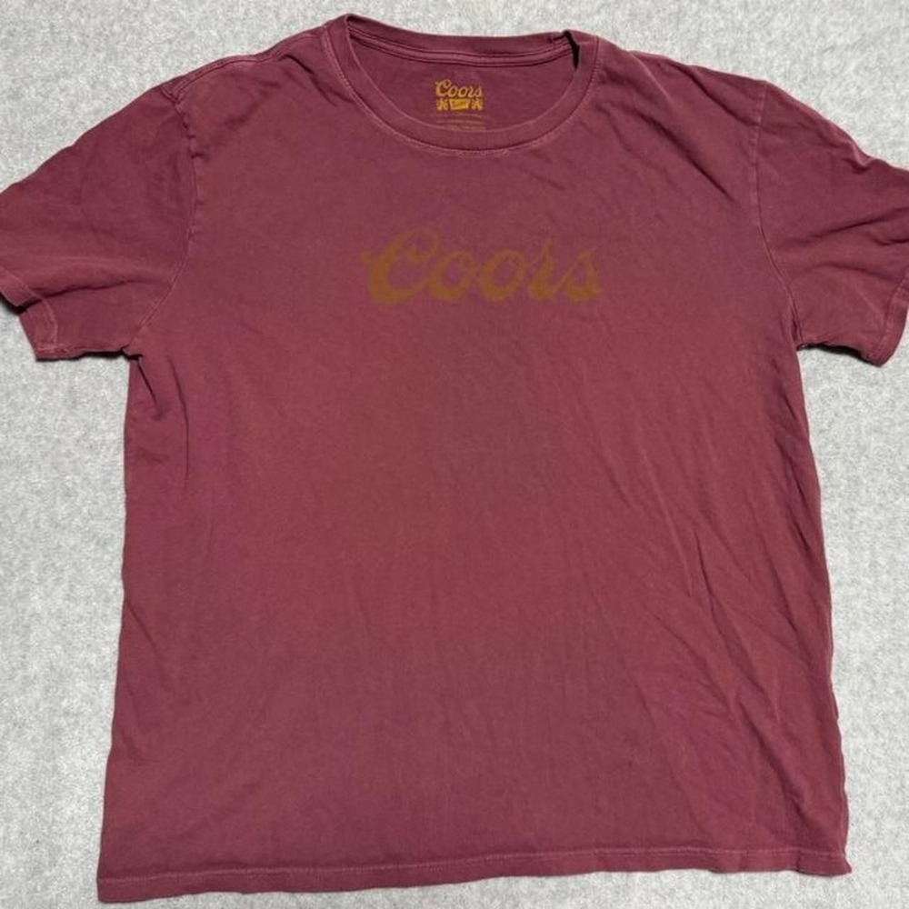 Maroon Coors Beer Women's Large T Shirt - Picture 1 of 6